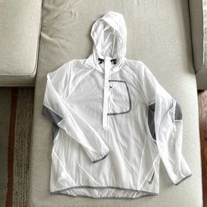 Translucent Nike half-zip windbreaker